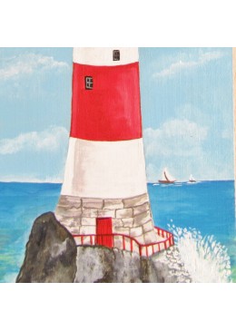 Tagliere Il faro sul mare