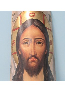 Icona sacra Cristo antico su coppo