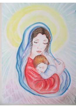 Madonna con il Bambino piena di luce